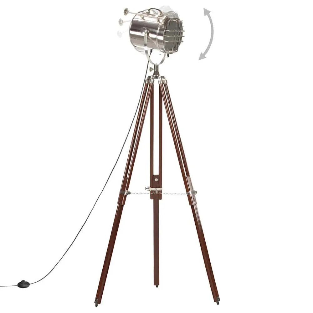 Gecertificeerd IP44 Vloerlamp driepoot 180 cm massief mangohout