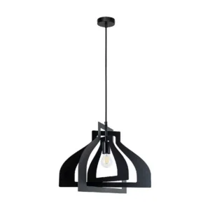 Justyna Hanglamp, Zwart, 53x52x110 cm, EPIKASA | Snel Leverbaar