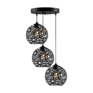 Siena Hanglamp, Zwart, 65 x 65 x 117 cm, EPIKASA | Snel Leverbaar
