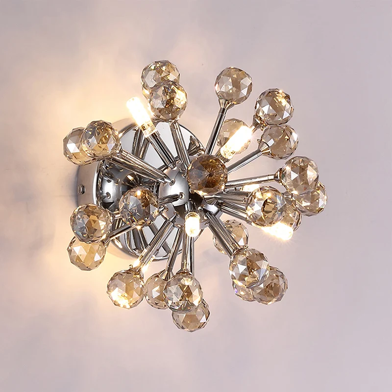 Sputnik Flushmount Light Crystal Ball Ceiling Light Polished Verchroomd | Snel Leverbaar Clear