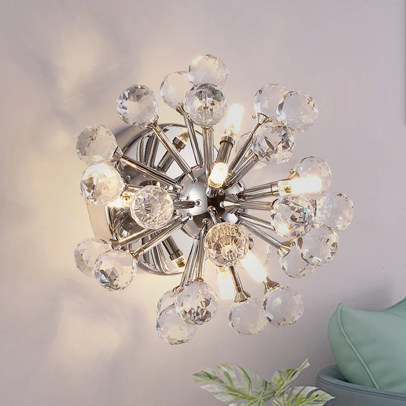 Sputnik Flushmount Light Crystal Ball Ceiling Light Polished Verchroomd | Snel Leverbaar Clear