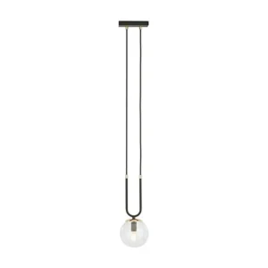 Suspension Glam, Noir, 15x115x15 cm, EPIKASA - Incl. Garantie