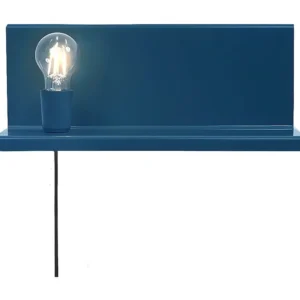 Taranto Wandlamp, Blauw, 40 x 14 x 17 cm, EPIKASA