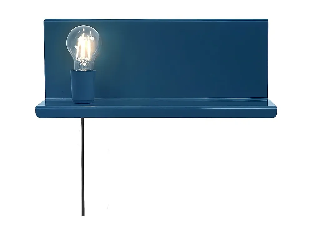 Taranto Wandlamp, Blauw, 40 x 14 x 17 cm, EPIKASA