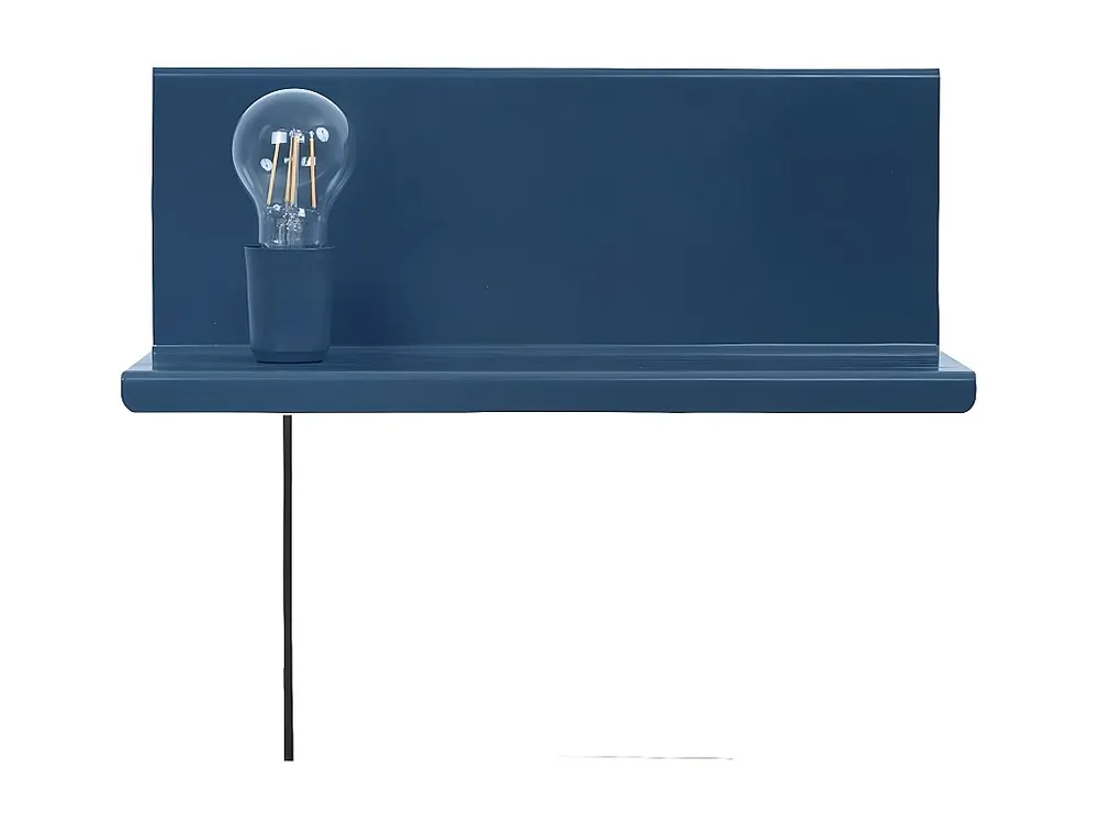 Taranto Wandlamp, Blauw, 40 x 14 x 17 cm, EPIKASA