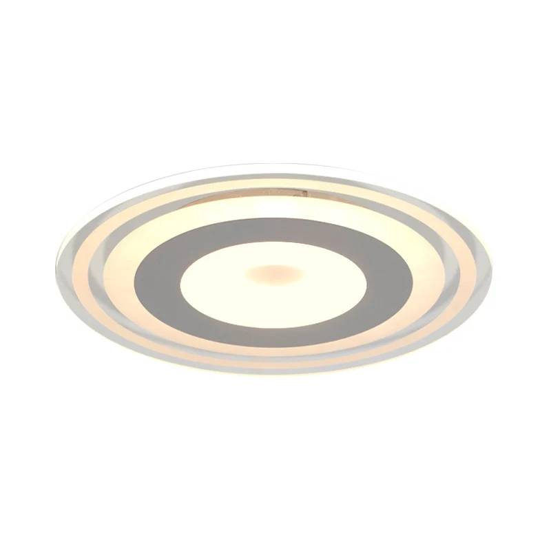 LED-inbouwarmatuur, eenvoudige stijl, witte plafondverlichting met cirkelvormige acrylkap warm/wit/3 kleuren zacht, 16,5"/...