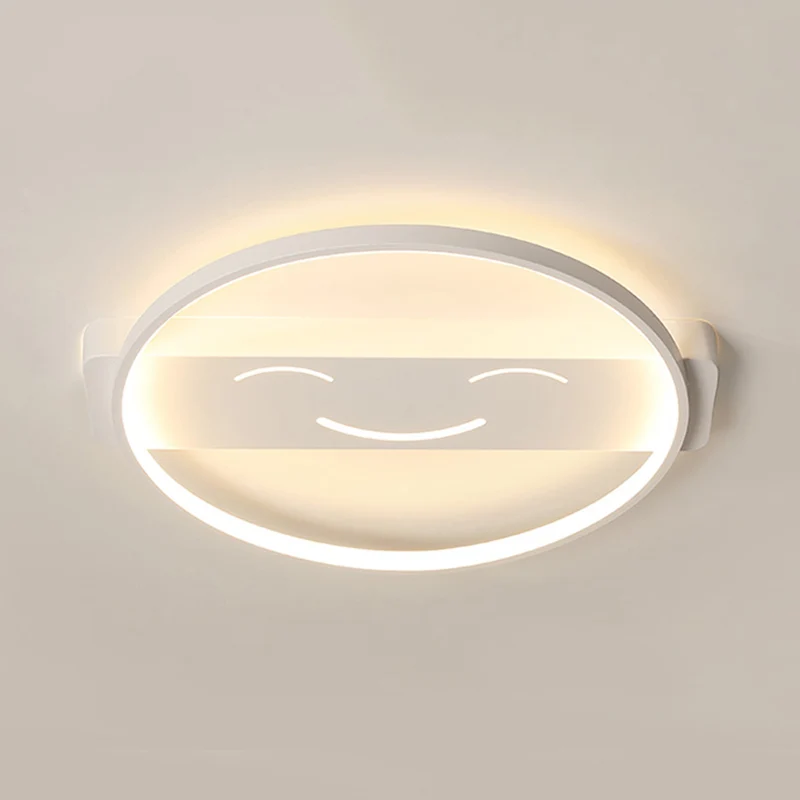Industrieel Retro Acryl glimlachend gezicht plafondlamp eigentijds inbouwlicht wit voor eetkamer