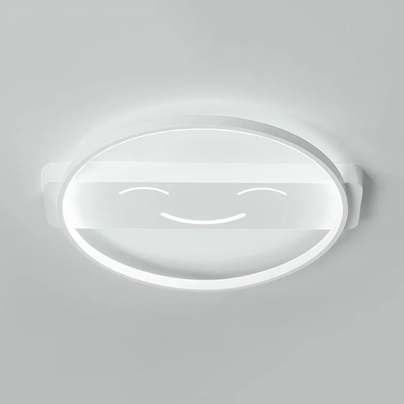 Industrieel Retro Acryl glimlachend gezicht plafondlamp eigentijds inbouwlicht wit voor eetkamer