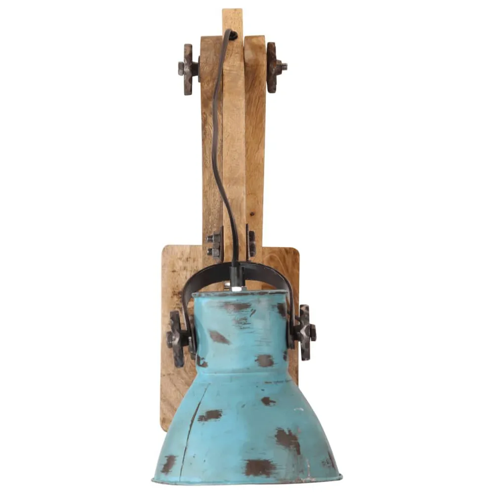 Wandlamp 25 W E27 96x15x20 cm verweerd blauw