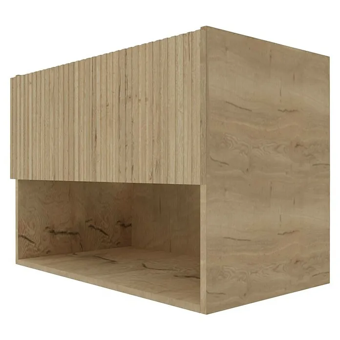 Best Design Wastafelonderkast Rigatti-78-Halifax-Greeploos - b x d x h: 77,8 x 44,2 x 55 cm, Halifax Ecru, Structuur