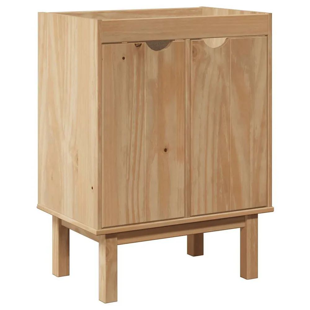 Hands-free Wastafelkast OTTA 59x40x80 cm massief grenenhout