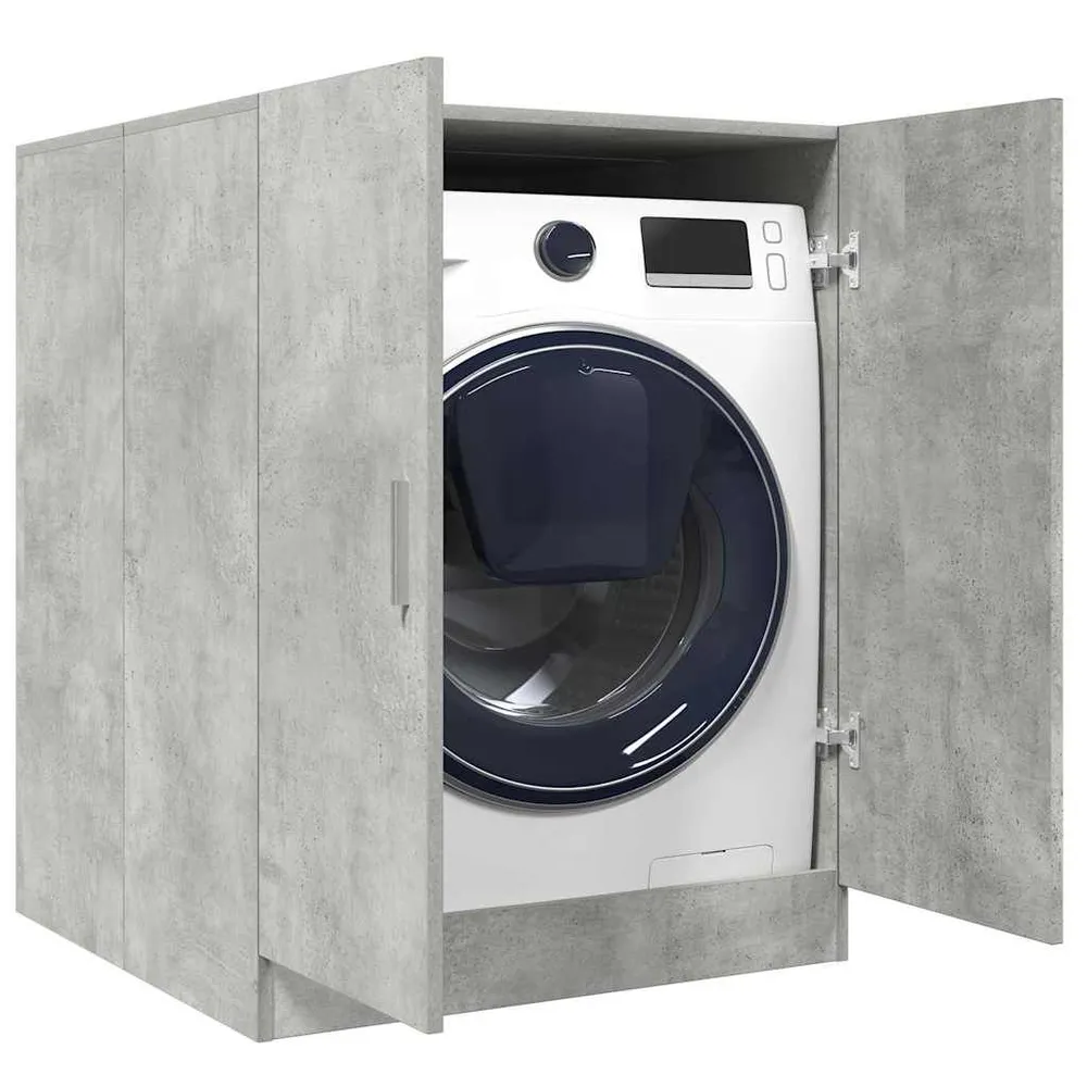 Inbouw Wasmachinekast 70,5x71,5x91,5 cm betongrijs