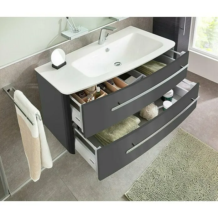 Lanzet Classico Wastafelonderkast - 99,2 x 52,4 x 48,2 cm, Chroom