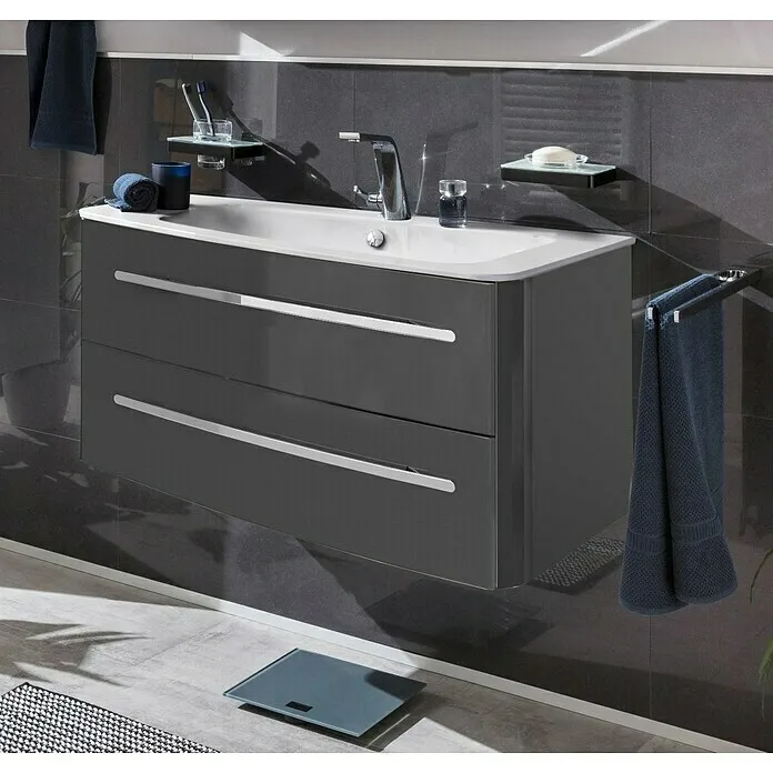 Lanzet Classico Wastafelonderkast - 99,2 x 52,4 x 48,2 cm, Chroom