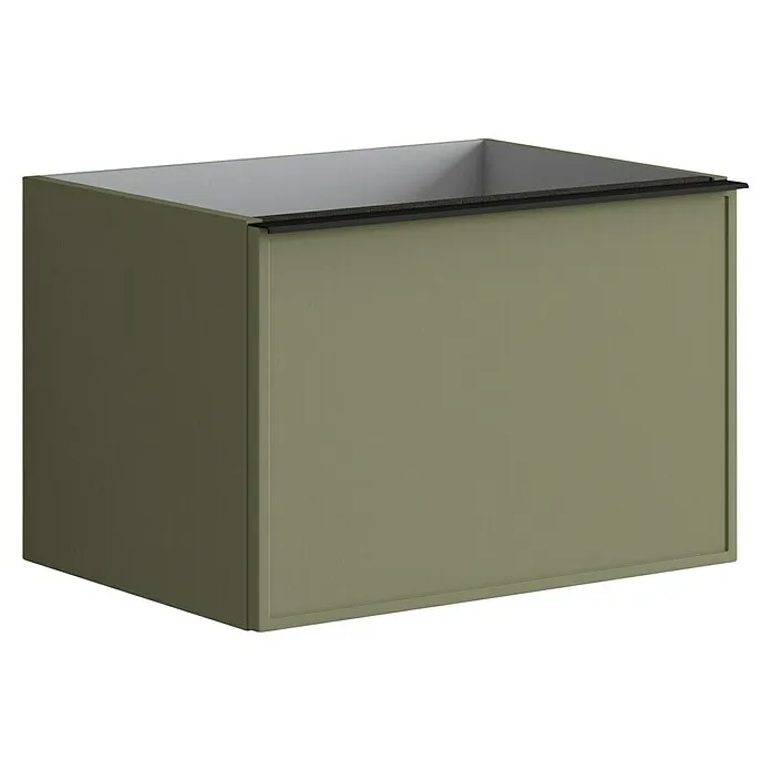 Premium Kwaliteit Wastafelonderkast Pixel - l x b x h: 45,5 x 60 x 40 cm, Groen strepen, Mat