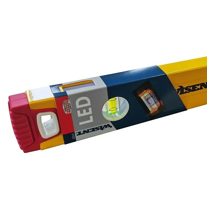Digitale Wisent Waterpas LED 60 cm - Lengte: 60 cm, Aantal libellen: 2 st.