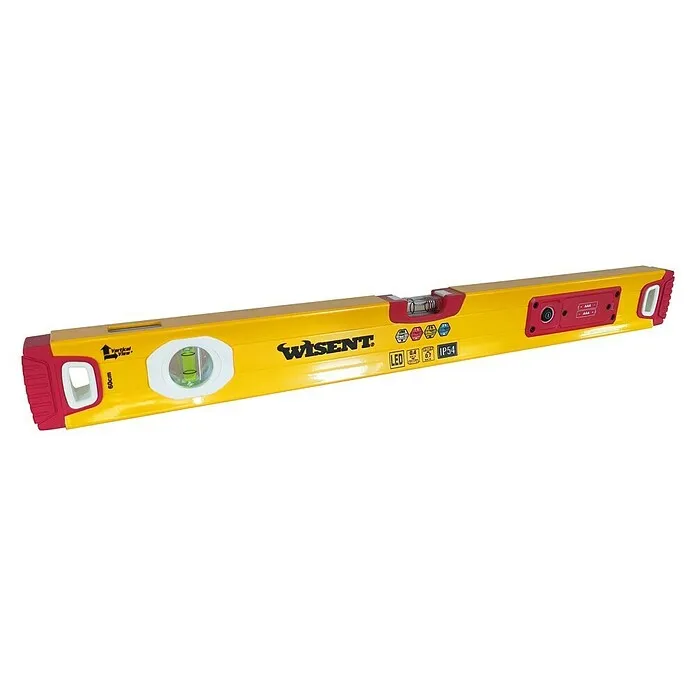 Digitale Wisent Waterpas LED 60 cm - Lengte: 60 cm, Aantal libellen: 2 st.