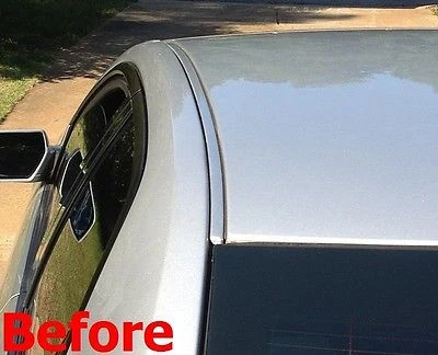 1996-2004 Acura RL Black Grafiet Fiber Roof Top Trim Molding Kit