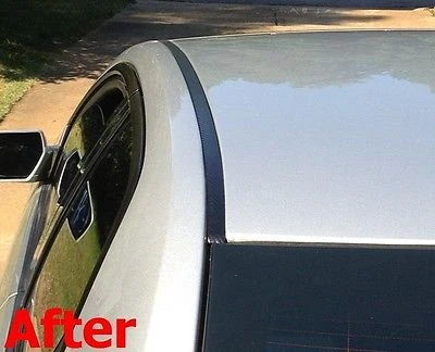 2014-2017 LEXUS IS250 IS200t Koolzwart Carbon Fiber Roof Top Trim Molding Kit