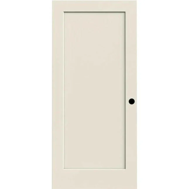 American Building Supply 28- x 80- Wit 1-panel Hollow Core Molded Composite Slab Door