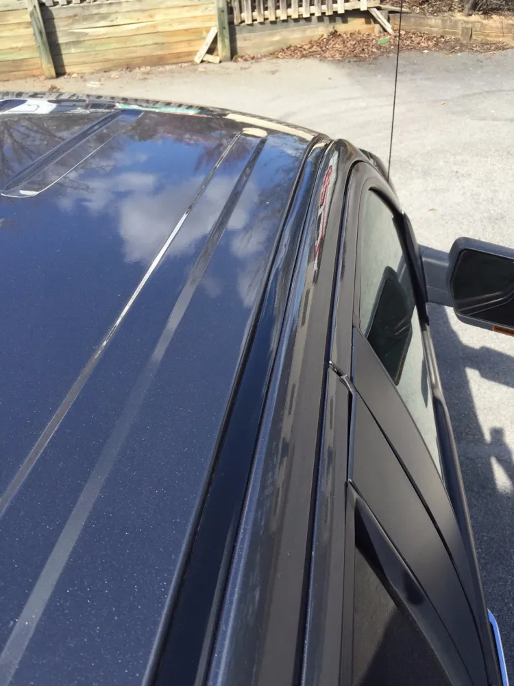 Black Roof Top Trim Molding Kit 2009-2019 Dodge Ram