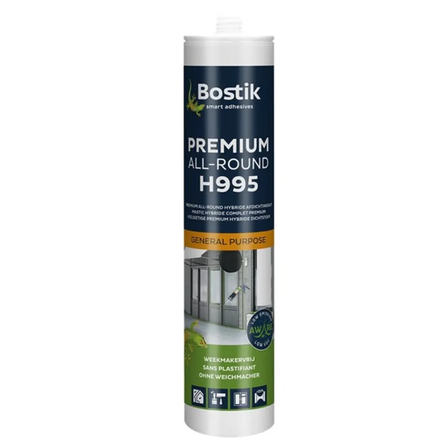 Bostik hybride kit - Verfijnd All Round - H995 - zwart - koker 290 ml