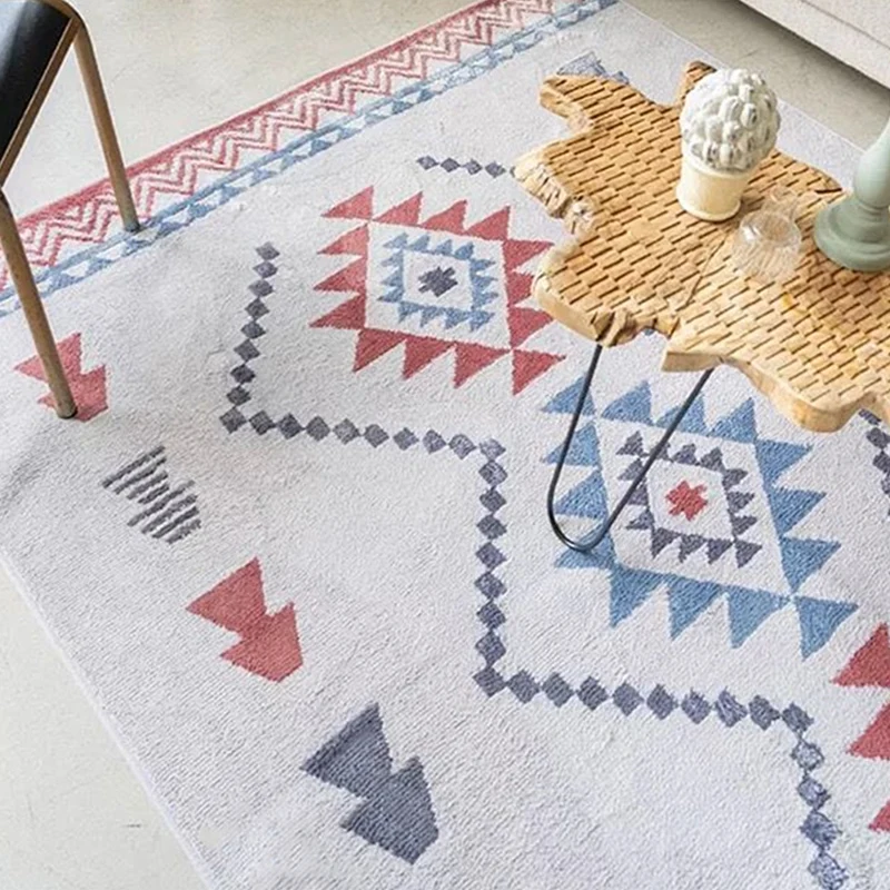 Chique Amriecana-tapijt Meerkleurig geometrisch tapijt Vlekbestendig Antislip-achterkant Wasbaar tapijt voor thuis