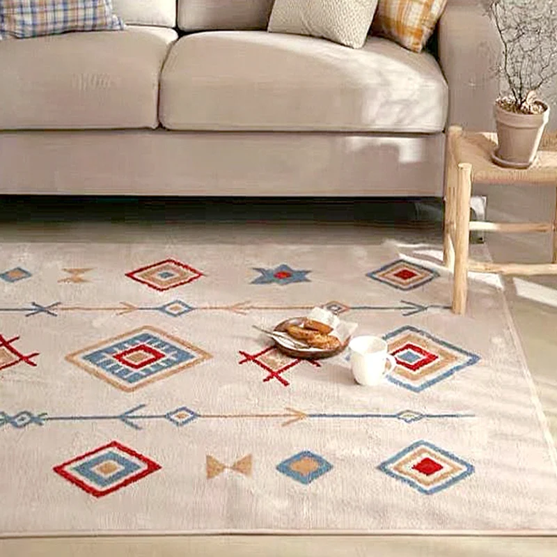 Chique Amriecana-tapijt Meerkleurig geometrisch tapijt Vlekbestendig Antislip-achterkant Wasbaar tapijt voor thuis