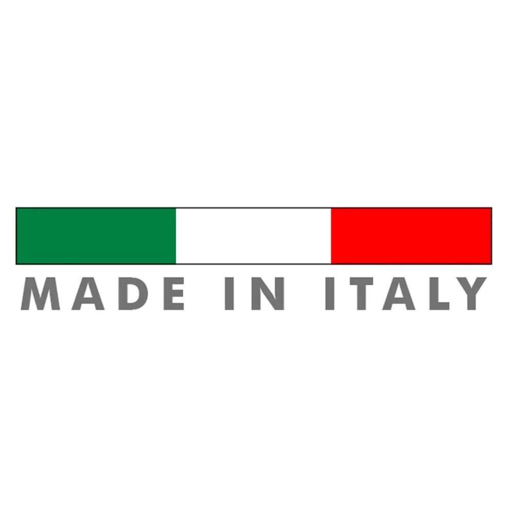Fixed wall Itaca 97.5-99.5 cm glazen crystal 6mm h195 shiny silver profile Made Italy