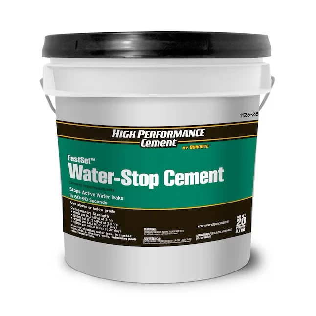 High Performance Cement Quikrete FastSet Water-Stop 20-lb Patch