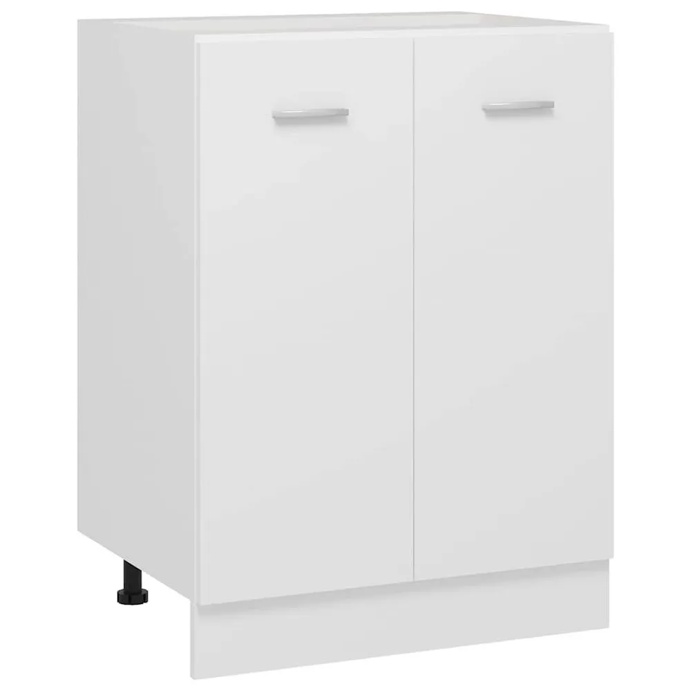 Hoekonderkast 75,5x75,5x81,5 cm spaanplaat hoogglans wit