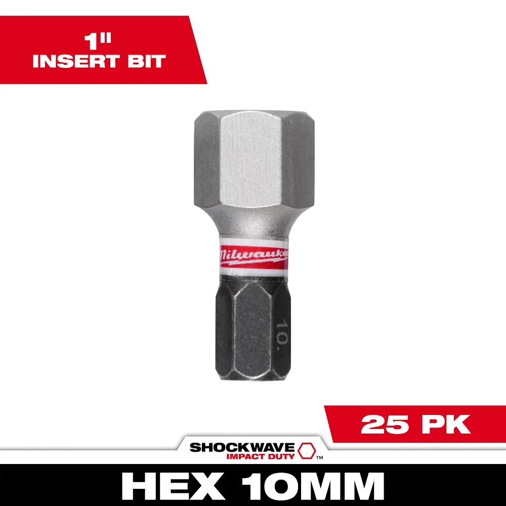 Milwaukee Tools Shockwave Insert Bit Hex 48-32-4730