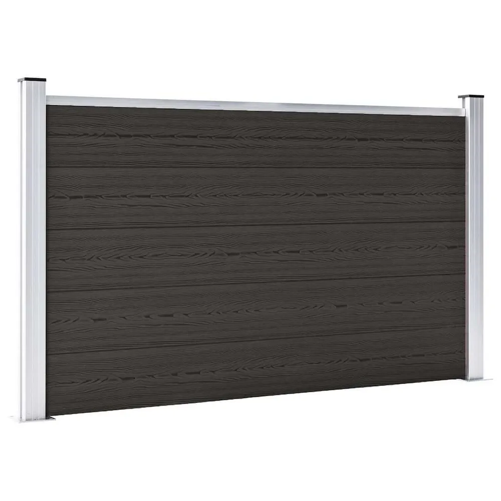 Schuttingpaneel 180x105 cm HKC zwart