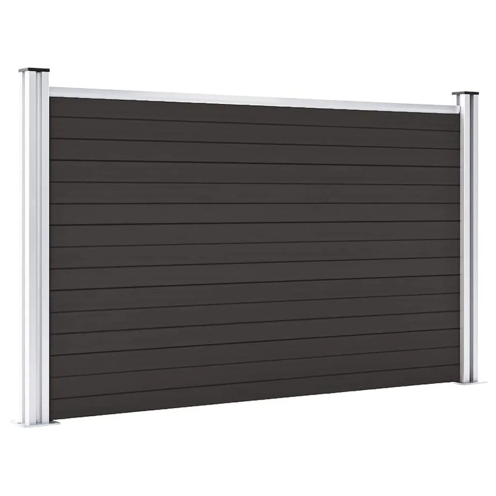 Schuttingpaneel 180x105 cm HKC zwart