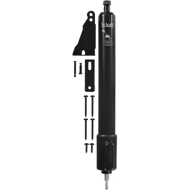 WRIGHT PRODUCTS 12.688- Ez Hold Aanpasbaar Black Aluminum Hold Open Screen/Storm Door Pnuematic Closer