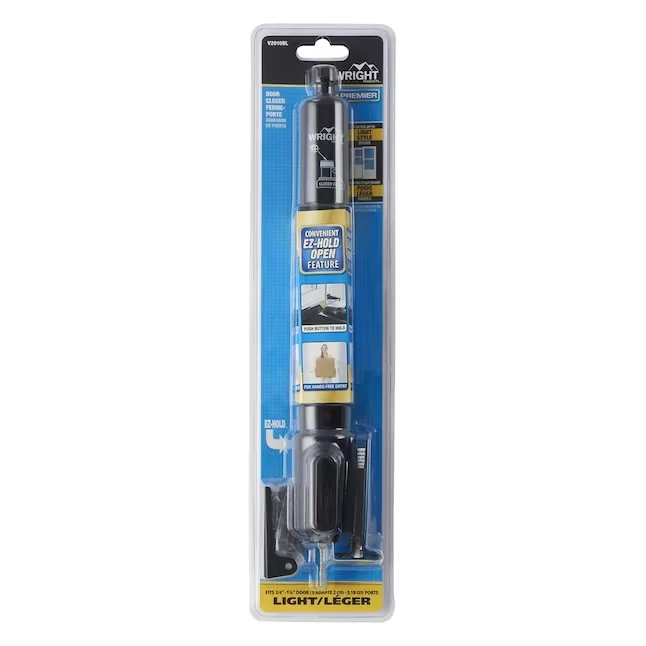 WRIGHT PRODUCTS 12.688- Ez Hold Aanpasbaar Black Aluminum Hold Open Screen/Storm Door Pnuematic Closer