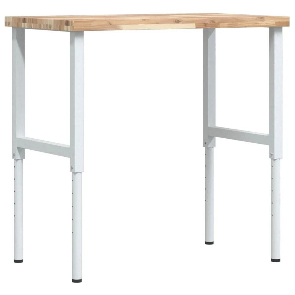 Hefplateau Werkbank rechthoekig 100x60x(73-99,5) cm massief acaciahout