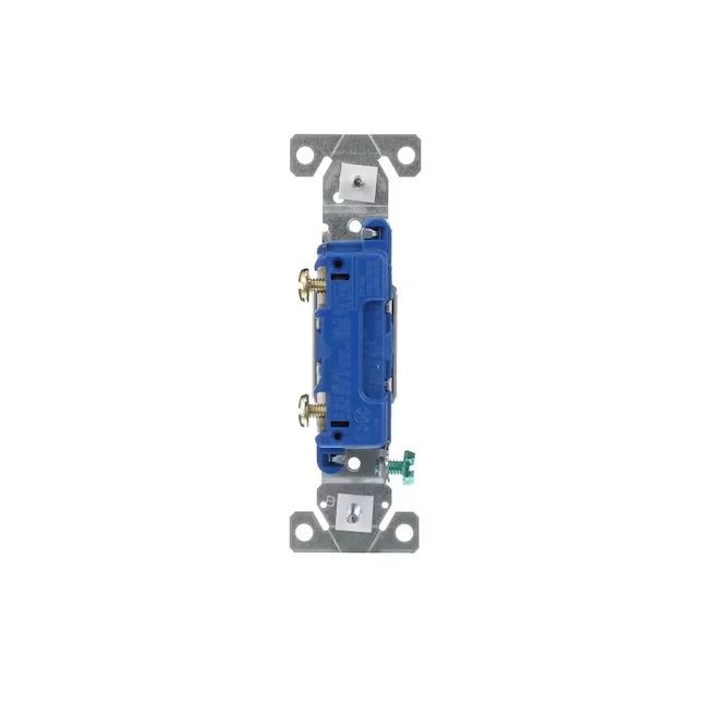 Eastman 15-Amp Single-Pole Toggle Light Switch, Sneeuwwit