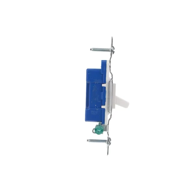 Eastman 15-Amp Single-Pole Toggle Light Switch, Sneeuwwit