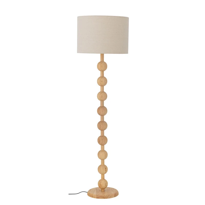 Oplaadbare LED Bloomingville Giacoma vloerlamp, naturel