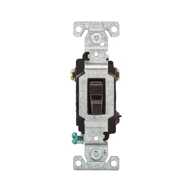 Oplaadbare LED Eaton 20-Amp 3-Way Toggle Light Switch, Taupe