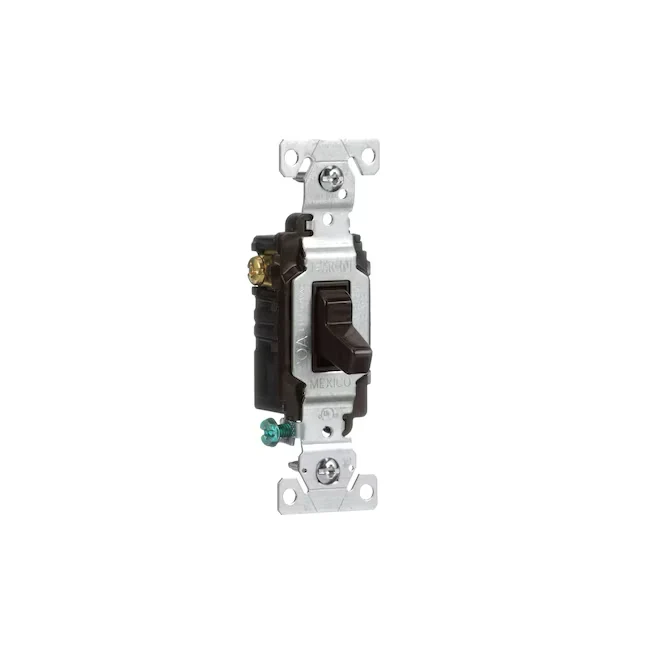 Oplaadbare LED Eaton 20-Amp 3-Way Toggle Light Switch, Taupe
