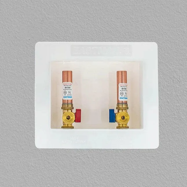Eastman Center Drain Washing Machine Outlet Box Hammer Arrestors – 1/2 . Crimp PEX