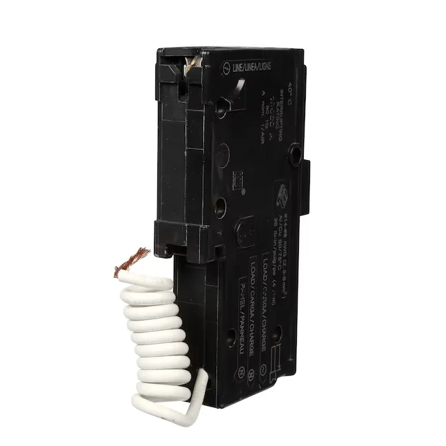 Square D Homeline 20-amp 1-Pole Combination Arc Fault Circuit Breaker met Testknop
