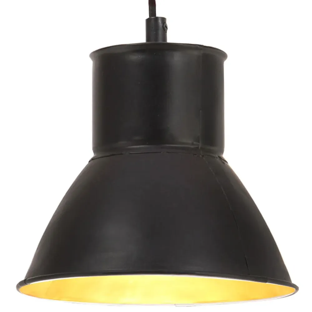 Hanglamp rond 25 W E27 17 cm zwart met CE-Keurmerk