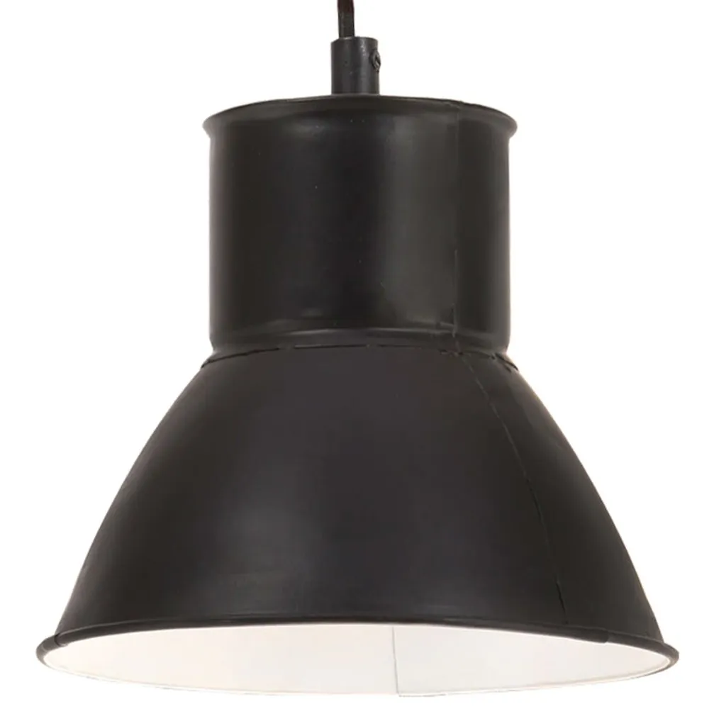 Hanglamp rond 25 W E27 17 cm zwart met CE-Keurmerk