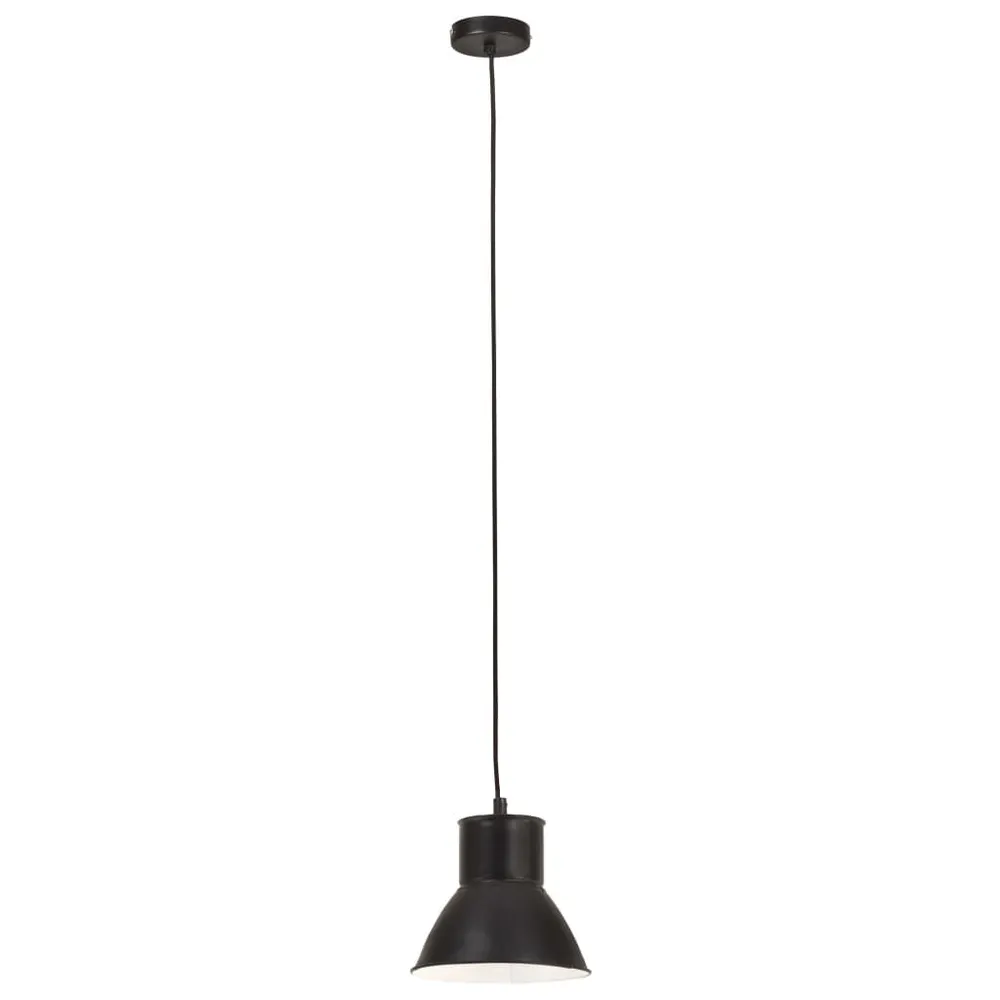 Hanglamp rond 25 W E27 17 cm zwart met CE-Keurmerk
