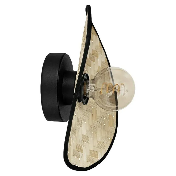 UV- Eglo Wandlamp Marywell - 40 W, Zwart, Lichtbruin, E27